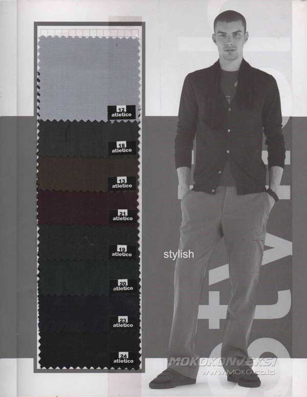 Katalog Warna Bahan Kain Atletico 2 Contoh Kain Untuk Baju Kerja