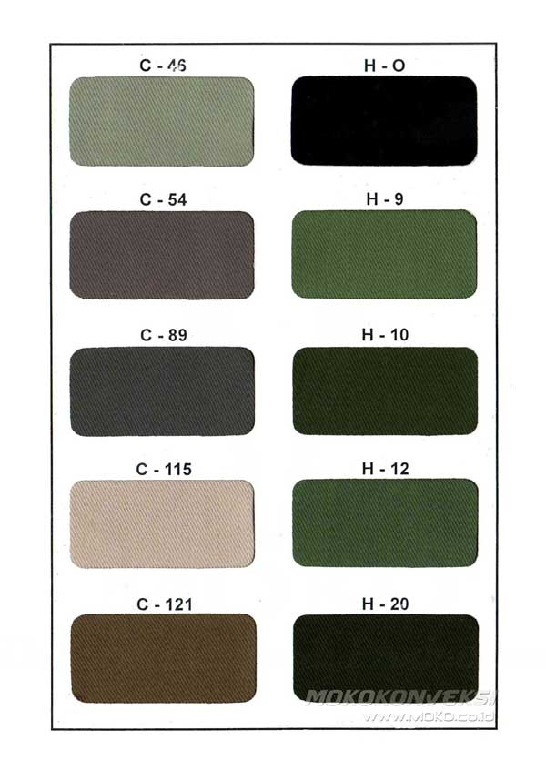 Katalog Warna Kain Hi-sofy Drill 4 Bahan Kain Untuk Kemeja Kantor Pria Wanita